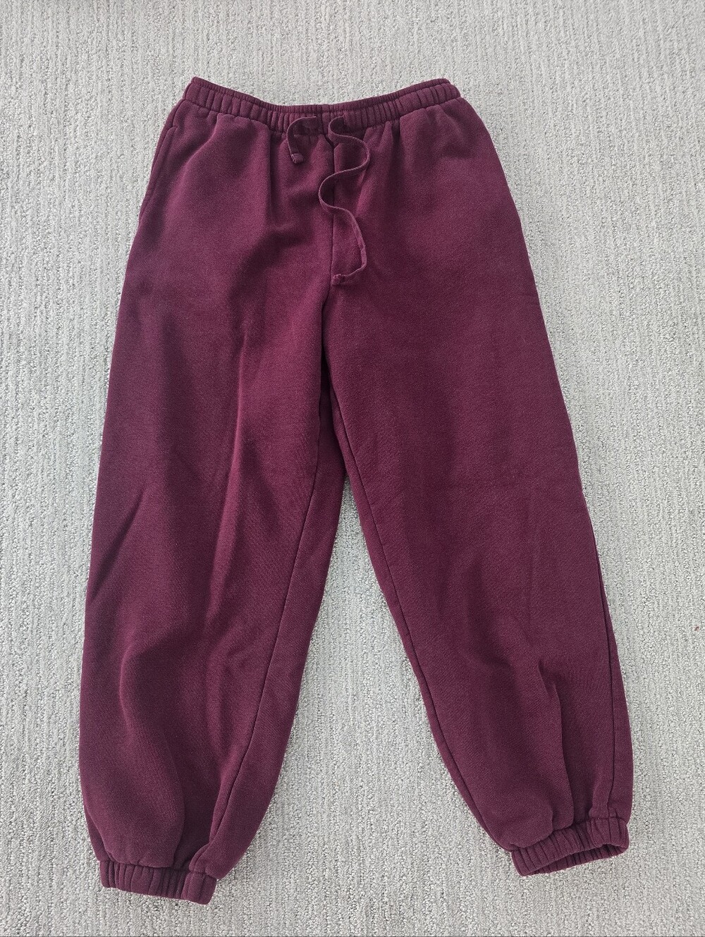 American Eagle Outfitters Maroon Jogger Sweatpants W Drawstring